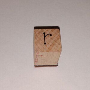 🎯 10 for $10 / Mounted Rubber Stamp "r" Scrapbooking Stamp